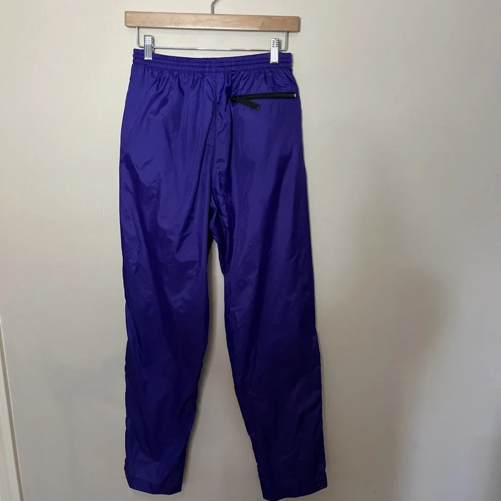 Vintage Helly Hansen Windbreaker Hiking‎ Rain Pants Small 90s Purple